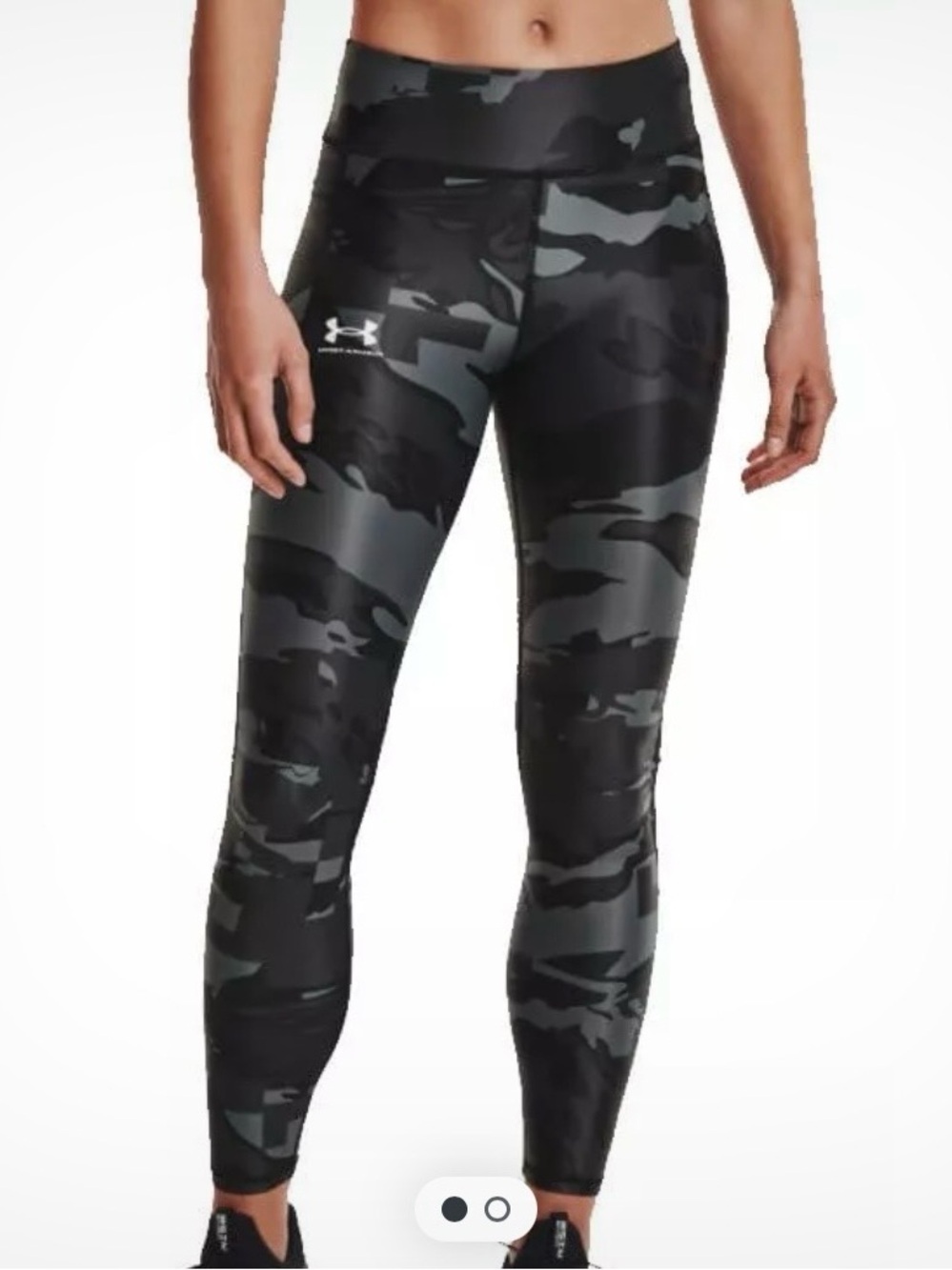 Under Armour Women’s Camo High-Rise Leggings - Black & Gray